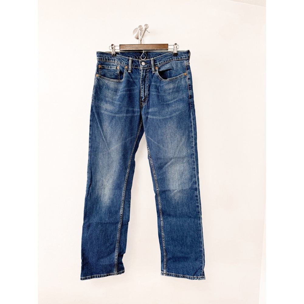 Levis 559 Relaxed Straight Jeans Mens 34x34 Medium‎ Wash Blue Denim Pants